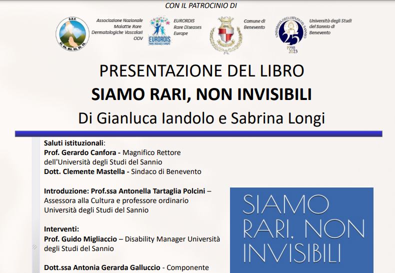 Siamo Rari Non Invisibili All UniSannio La Presentazione Del